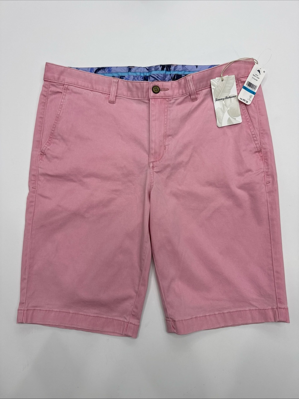Tommy Bahama Pink Boracay Flat Front 12” Chino Shorts